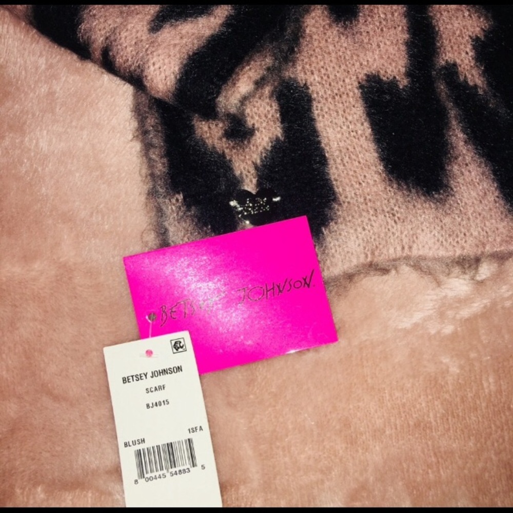 Betsey Johnson Blush Cozy-Critter Muffler Scarf - Picture 8 of 11